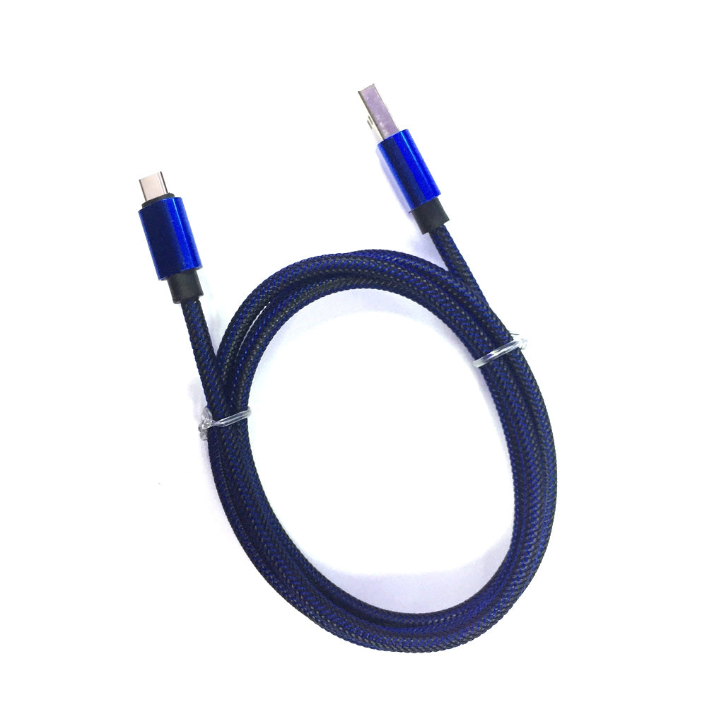 1M Nylon Braid Fast Charger Data Cable for Type-C  Devices