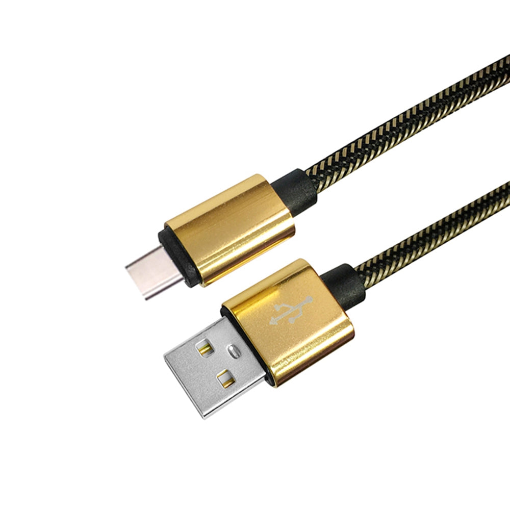 1M Nylon Braid Fast Charger Data Cable for Type-C  Devices