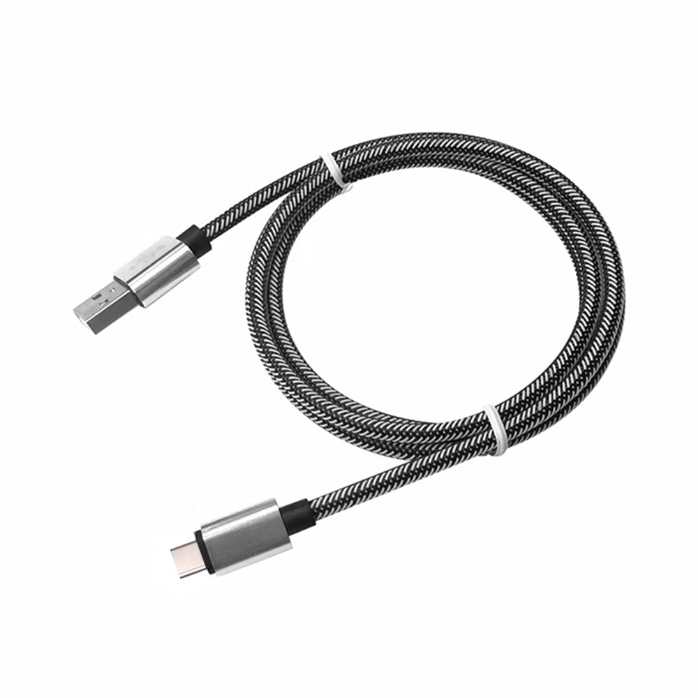 1M Nylon Braid Fast Charger Data Cable for Type-C  Devices