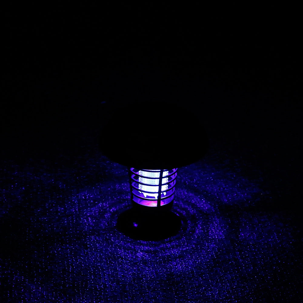 2PCS LH - E001 Solar Powered Bug Zapper Insect Killer Lamp