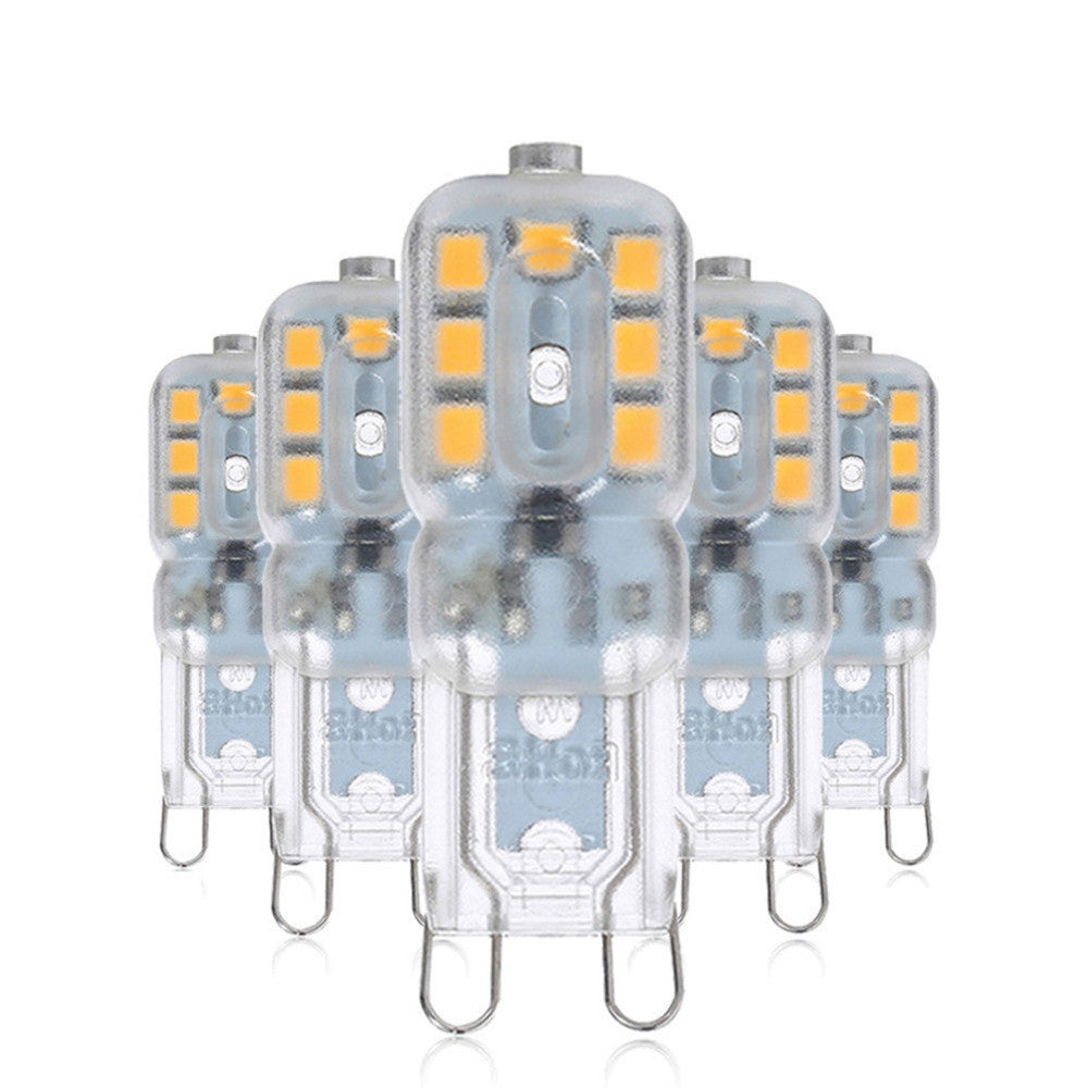 5PCS YWXLight G9 14-LED Electrodeless Dimming LED Lamp LED Bulb Transparent Cover Light