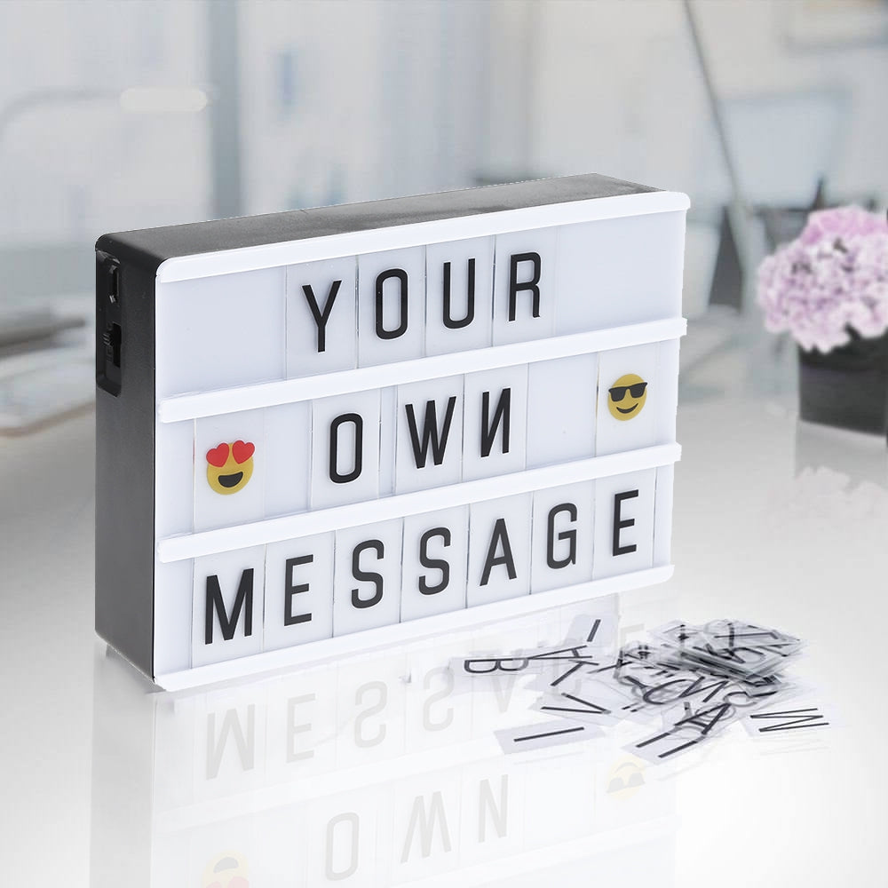 DIY LED Combination Light Box with Letter Cards
