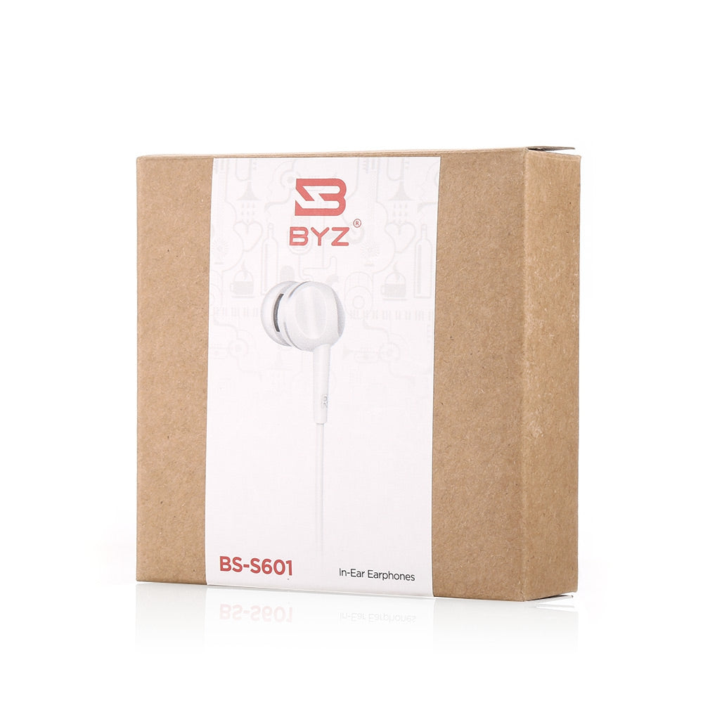 BYZ BS - S601 1.2M Headphones In-ear Bass Noise-isolating Earbuds with Microphone