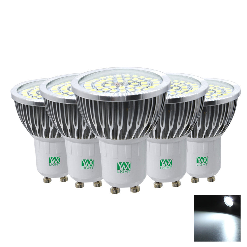 5PCS YWXLight GU10 2835SMD 7W LED Lamp Lampada Spotlight Bulbs Lighting AC 85 - 265V