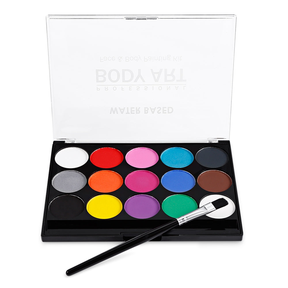 15 Color Body Painting Kit Glitter Eye Shadow Makeup Palette