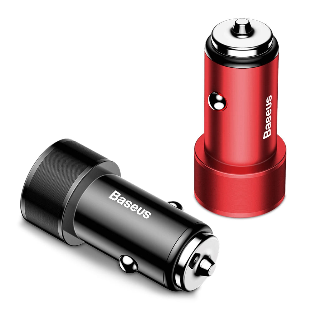 Baseus BSC - C15K Small Screw Dual USB QC3.0 Car Charger