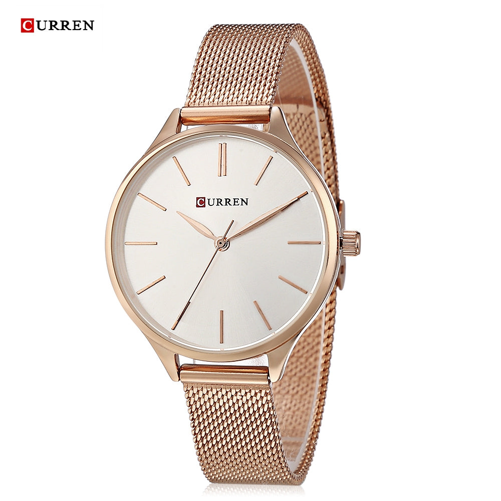 CURREN 9024A Female Quartz Casual Ultra-thin Wristwatch