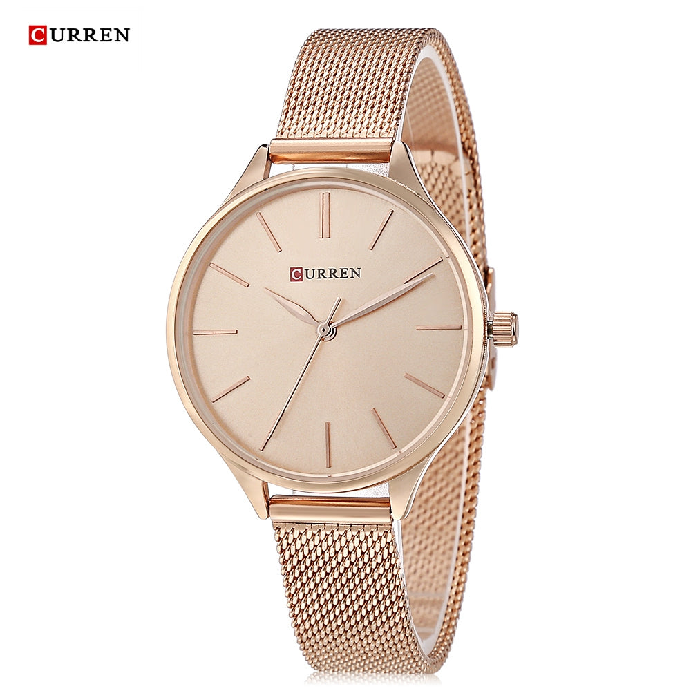 CURREN 9024A Female Quartz Casual Ultra-thin Wristwatch