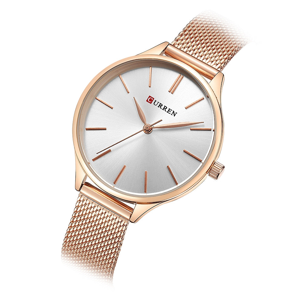 CURREN 9024A Female Quartz Casual Ultra-thin Wristwatch