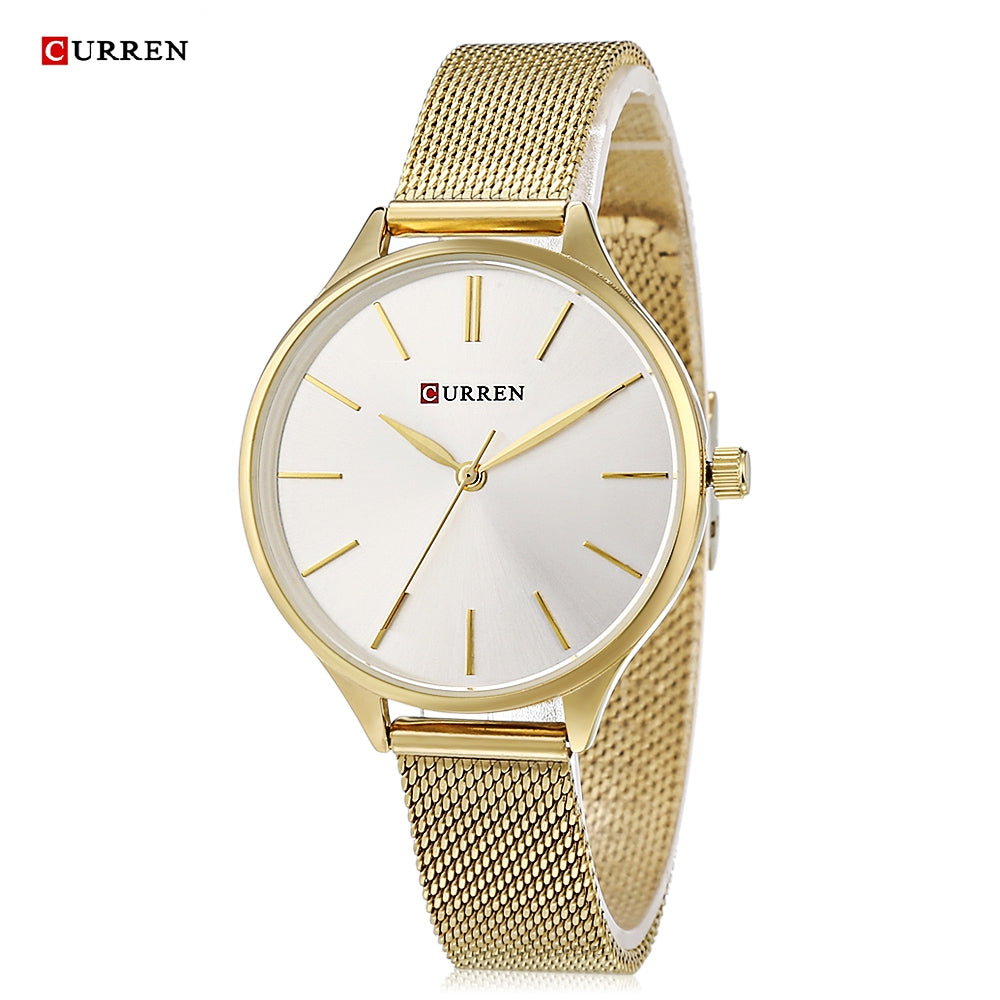 CURREN 9024A Female Quartz Casual Ultra-thin Wristwatch