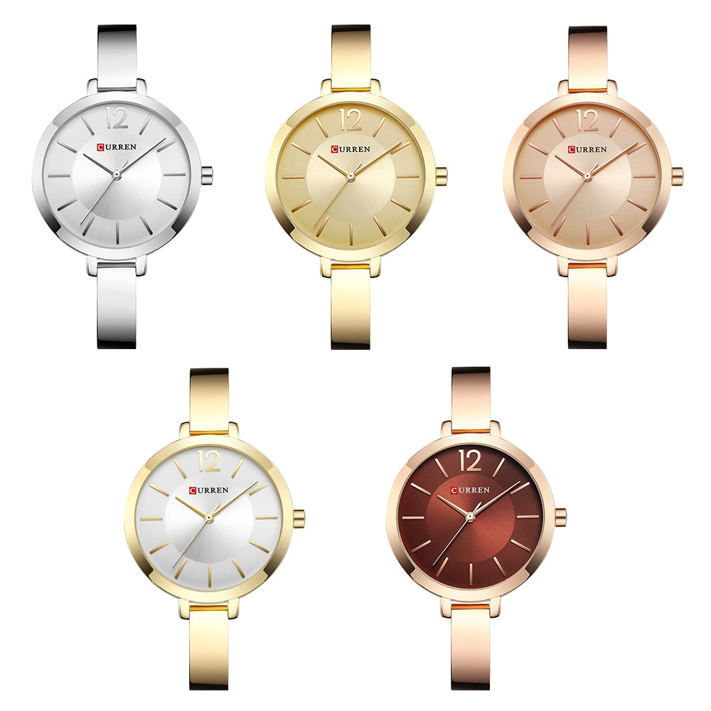 CURREN 9012 Female Quartz Casual Wristwatch for Women