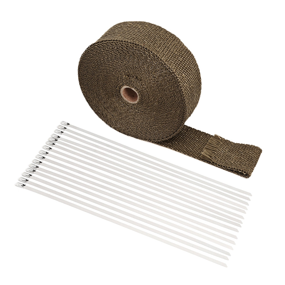 15M Auto Exhaust Tube Heat Wrap Tape for Car Motorcycle