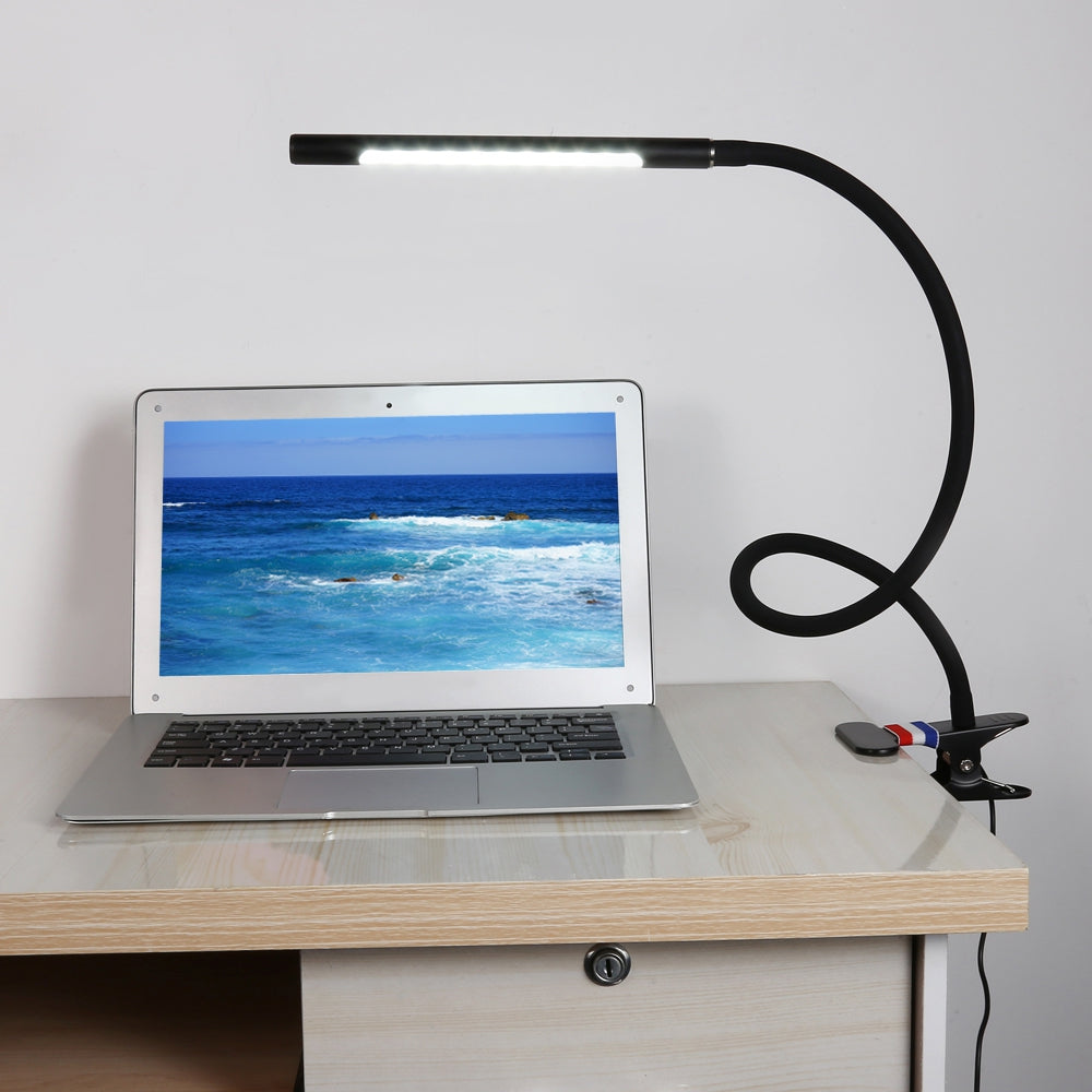 BC908GT - R USB Adjustable Goose Neck LED Clip Desk Light