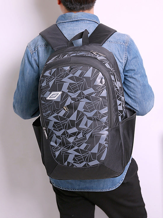 3 Pieces Geometric Pattern School Backpack Set