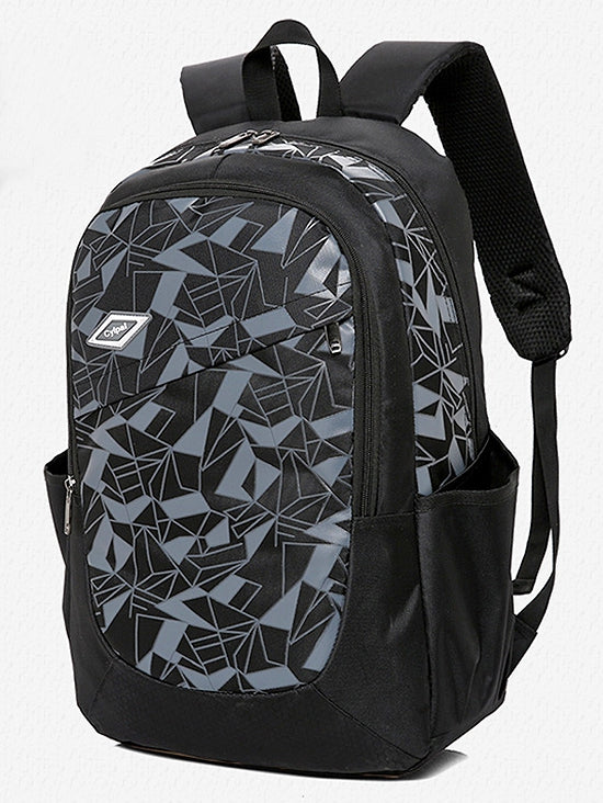 3 Pieces Geometric Pattern School Backpack Set