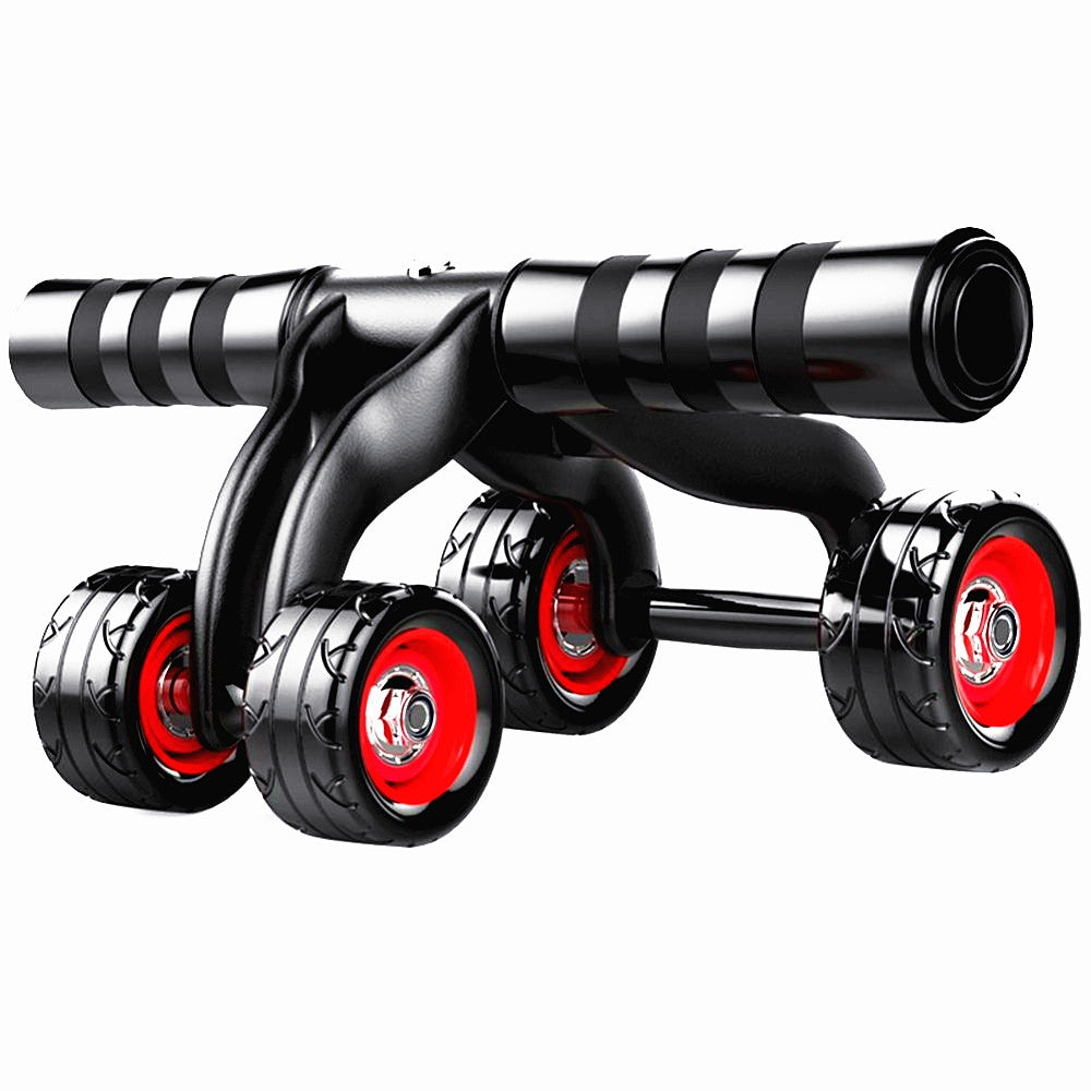 4-wheel Professional Exercise AB Roller Abdomen Round Fitness