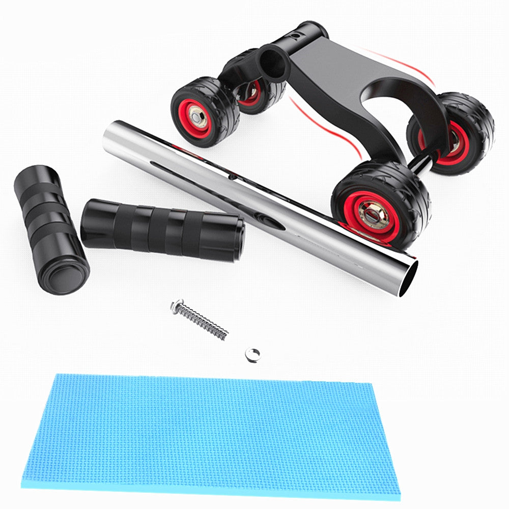 4-wheel Professional Exercise AB Roller Abdomen Round Fitness