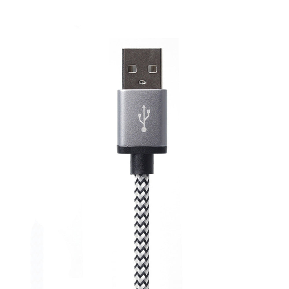 1m Nylon Braided Micro USB Data Sync Charging Cable (2A Fast Charge)