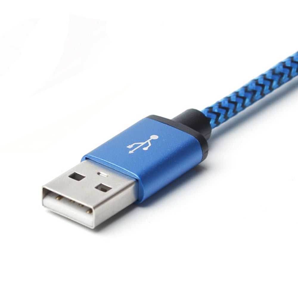 1m Nylon Braided Micro USB Data Sync Charging Cable (2A Fast Charge)