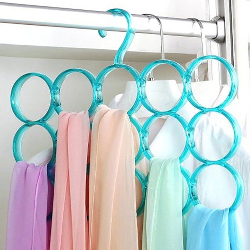 Circle Scarf Rack Clothes Hanger Ties Belts Organizer