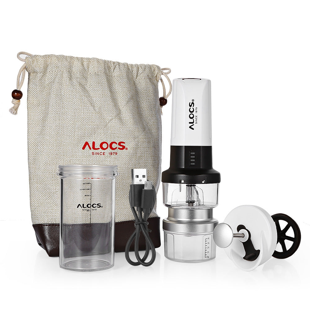 ALOCS KW - K25 Picnic Electric Coffee Maker with Light Grinder
