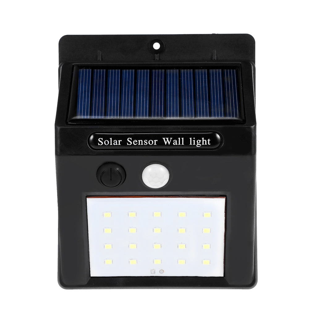 20-LED Wireless Motion Sensor Solar Light Wall Lamp for Corridor Hallway Gate Courtyard