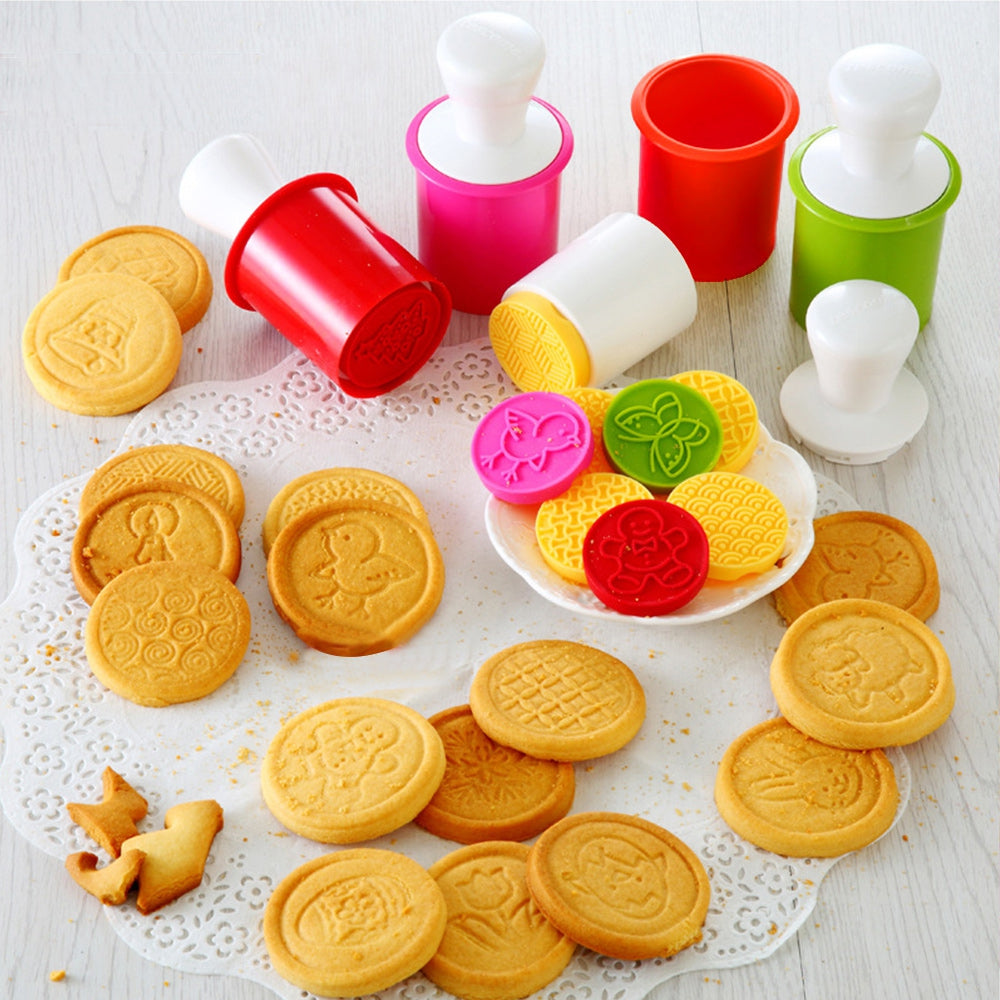 DIY Food Grade Silicone Cookie Biscuit Stamps Mold