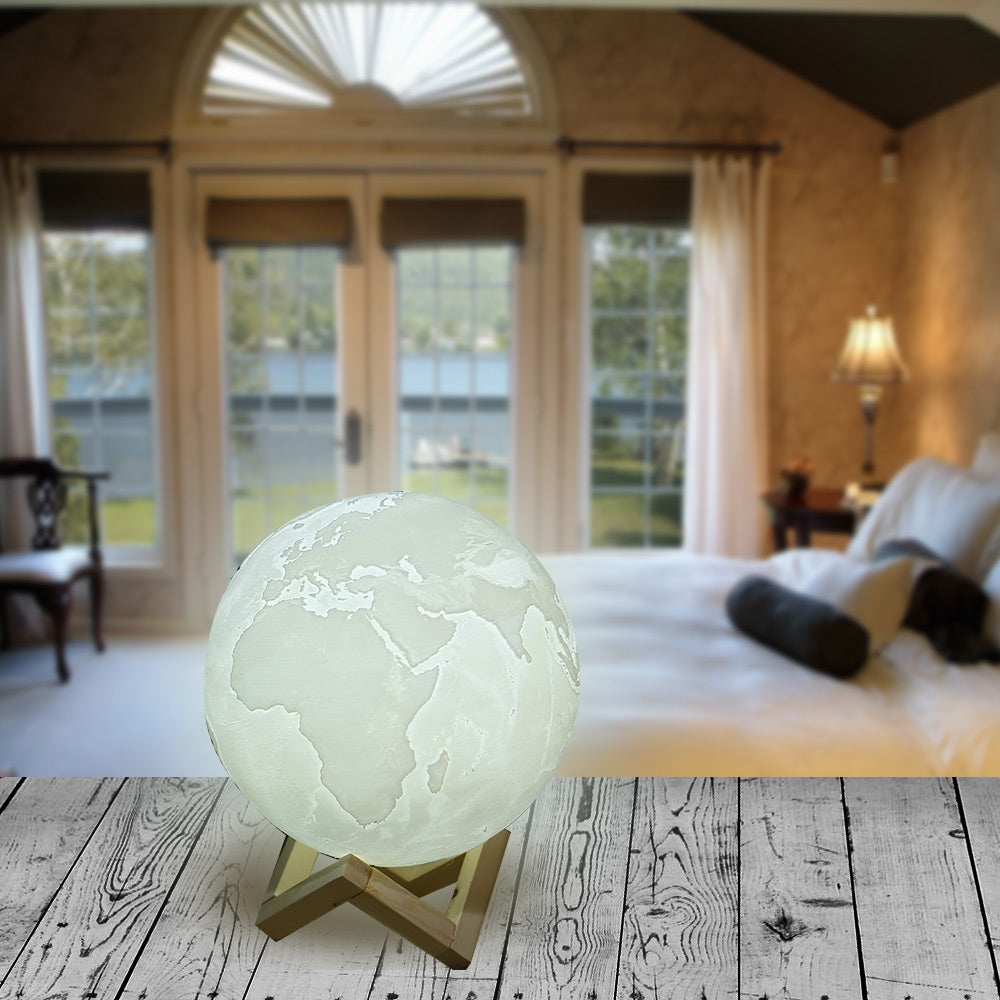 3D Printing Earth Light Dimmable Desk Decorative Lamp