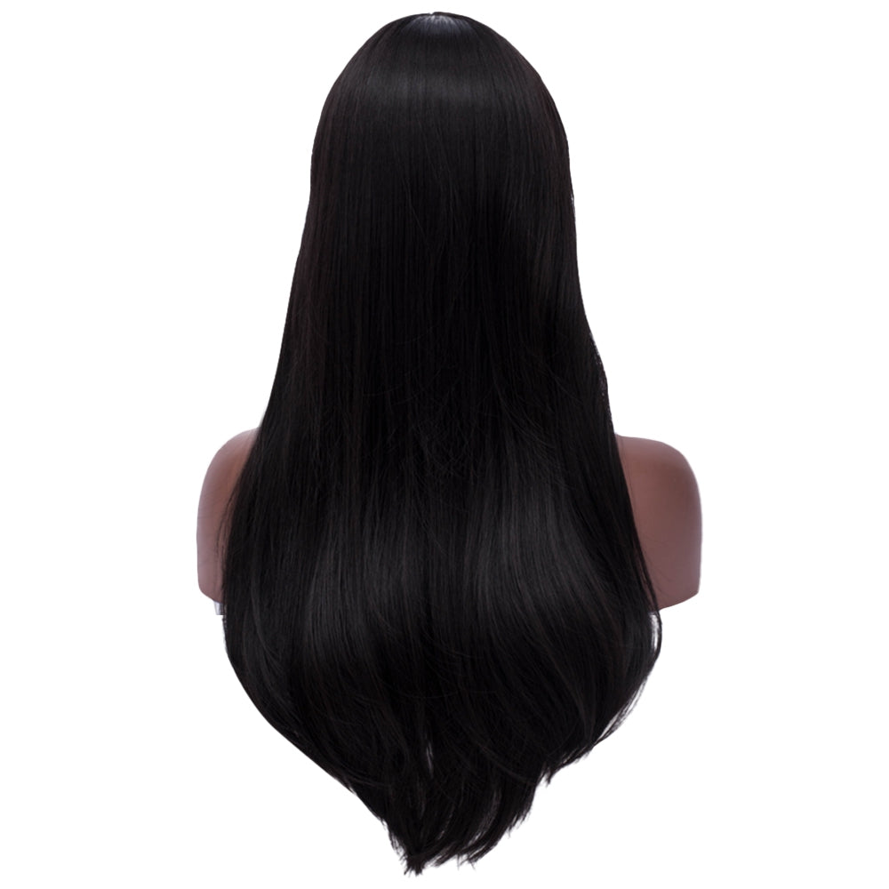 Adiors Long Full Bang Glossy Straight Synthetic Wig