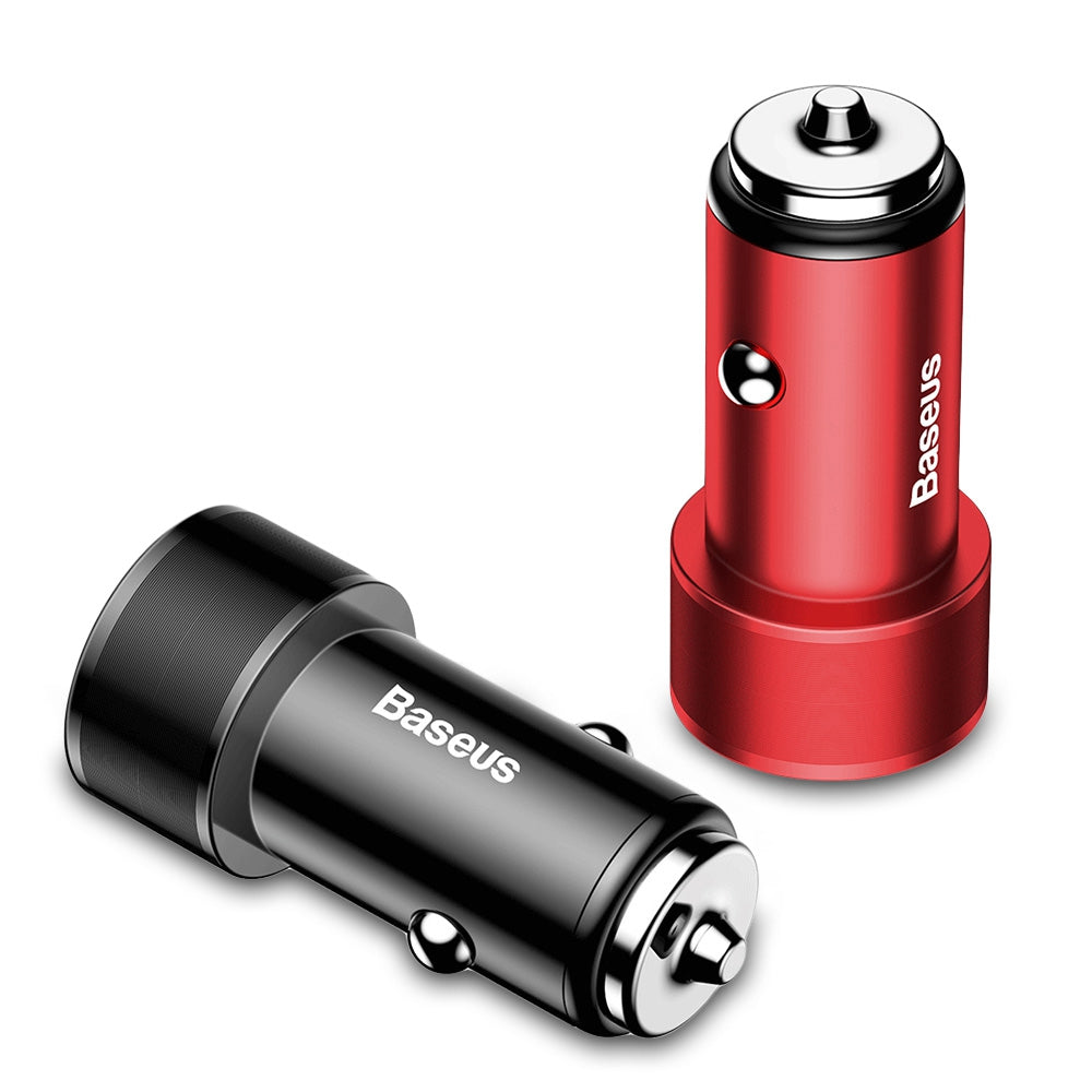 Baseus Small Screw Type-C PD + USB QC3.0 Quick Car Charger