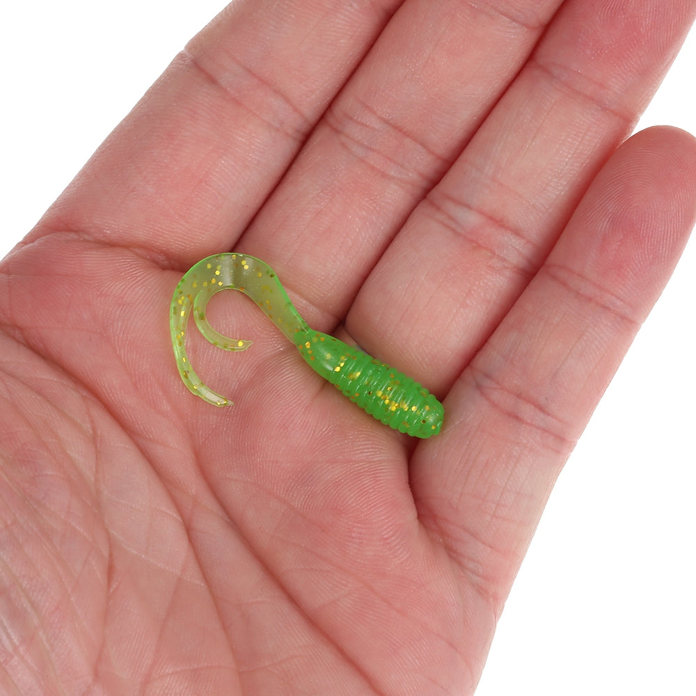 A FISH LURE Soft Fishing Lures Capuchin Maggots Grub Worm Artificial Baits 50pcs