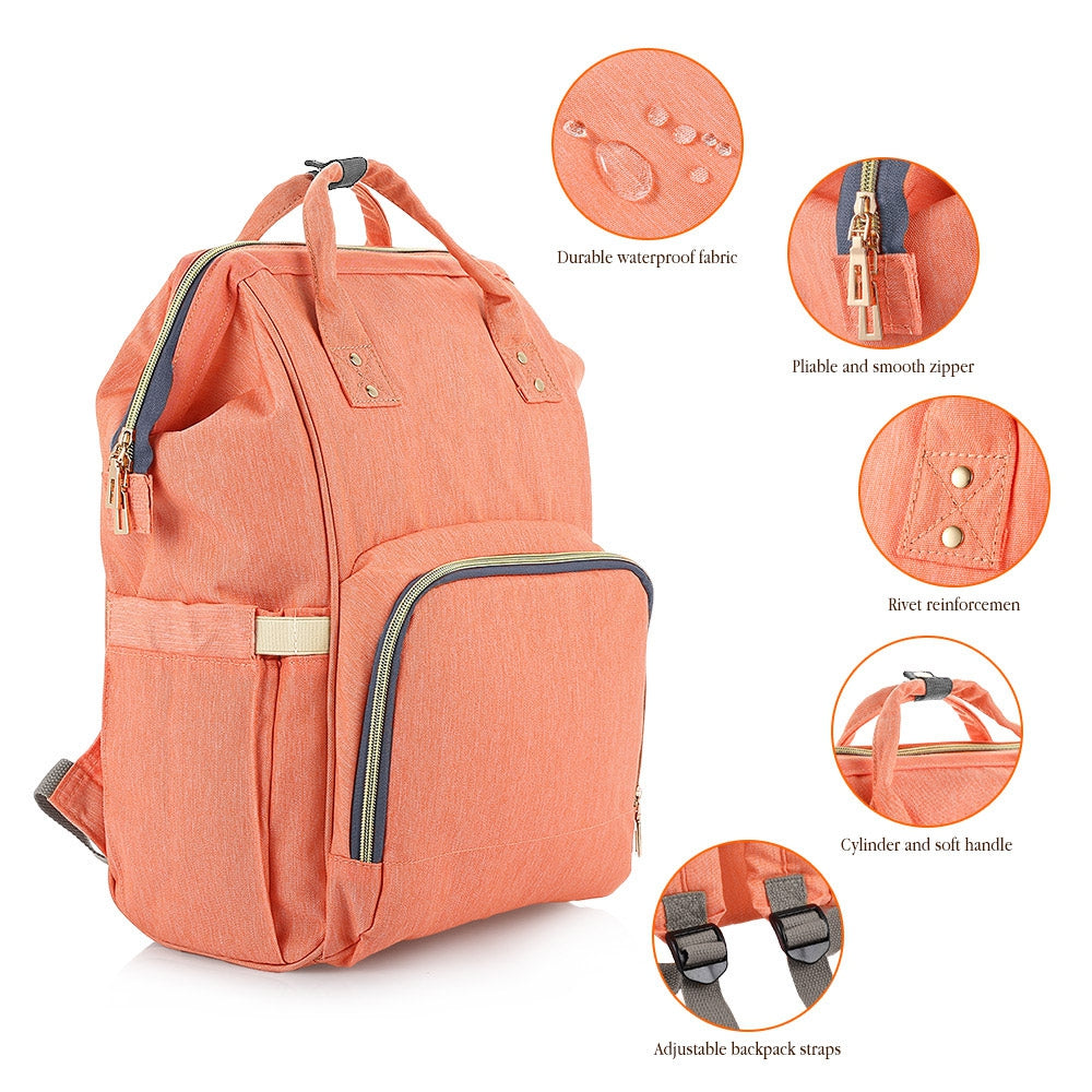 All in One Practical Baby Diaper Bag with Separate Pocket