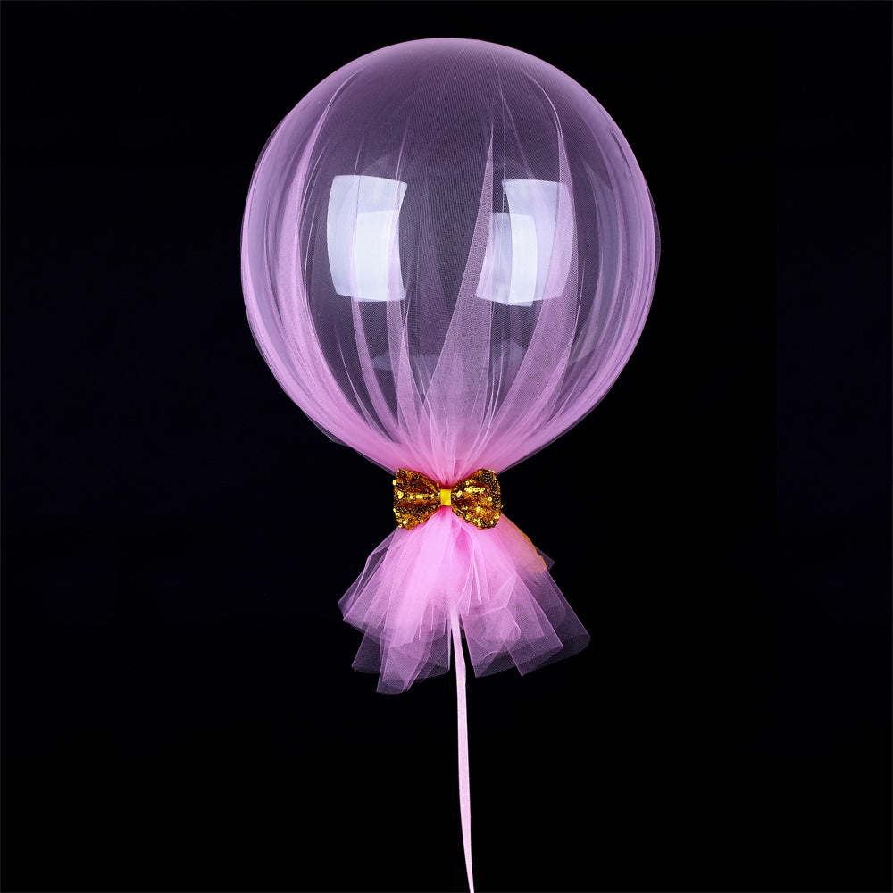 18 inch 4pcs Tulle Bubble Balloons for Birthday Wedding Party