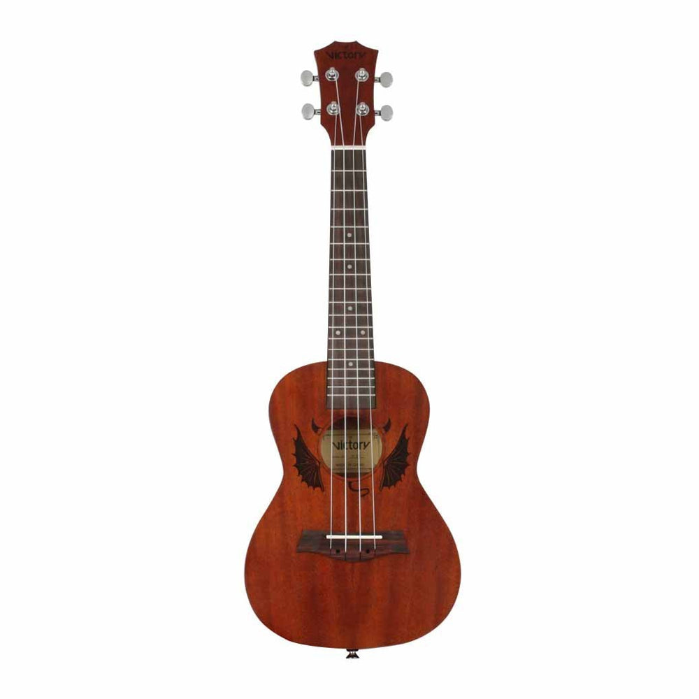 Concert Ukulele 23 Inch Mahogany Aquila Strings Beginner Kit  ( Devil )