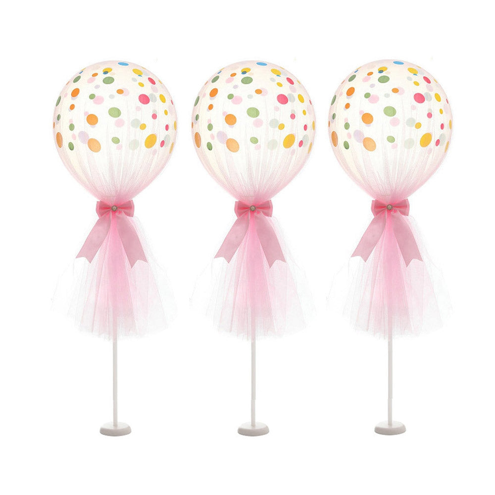 12 inch Tulle Polka Dot Balloon Kit for Birthday Wedding Party