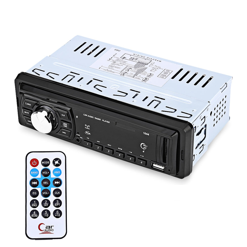 1044 Universal Car MP3 Player Single Din FM Radio USB SD Remote Control