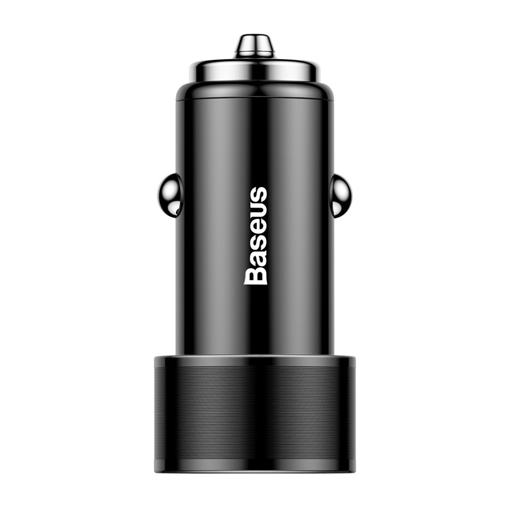 Baseus Small Screw Dual USB Car Charger USB to Type-C Cable