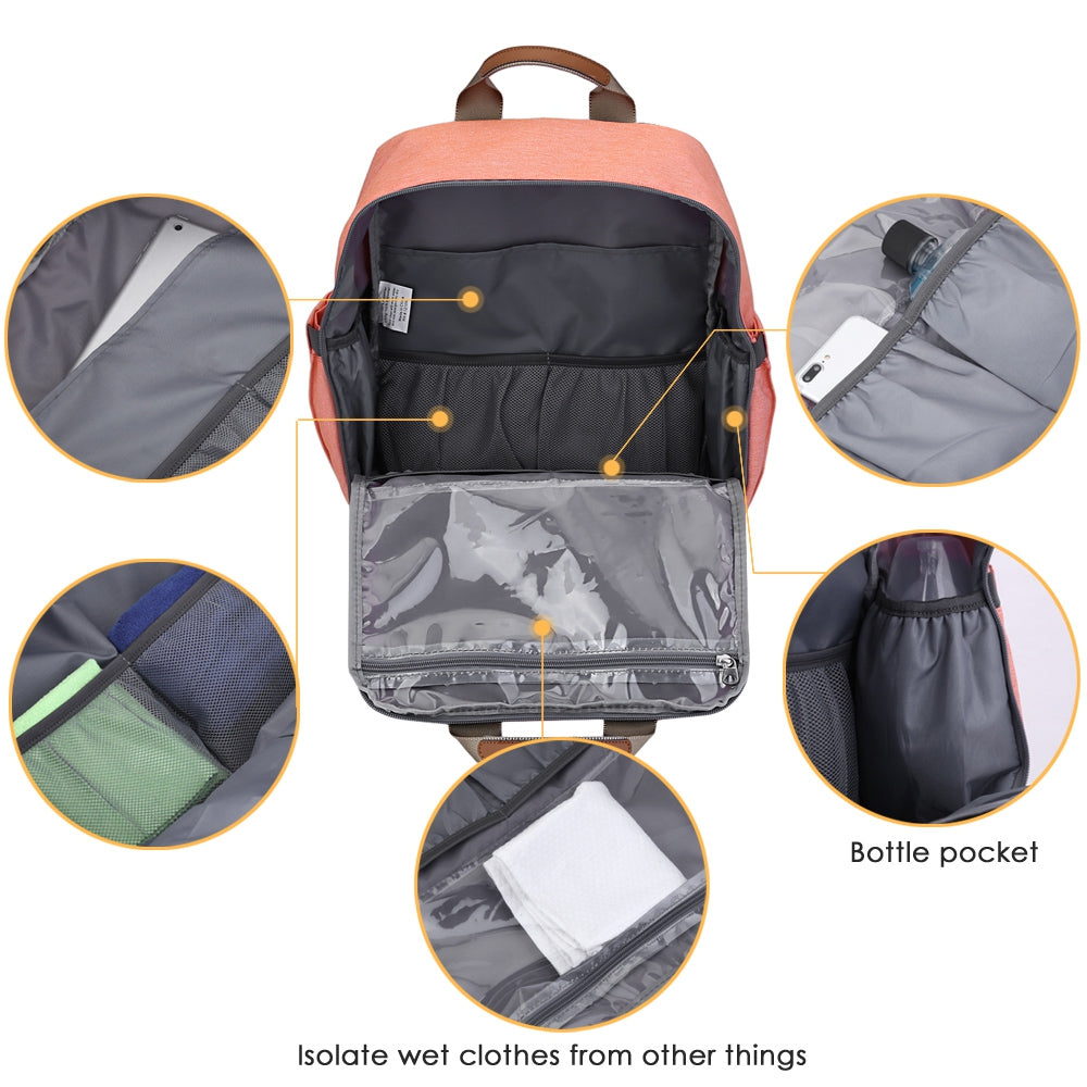 005 Diaper Bag Multifunction Backpack Large Capacity