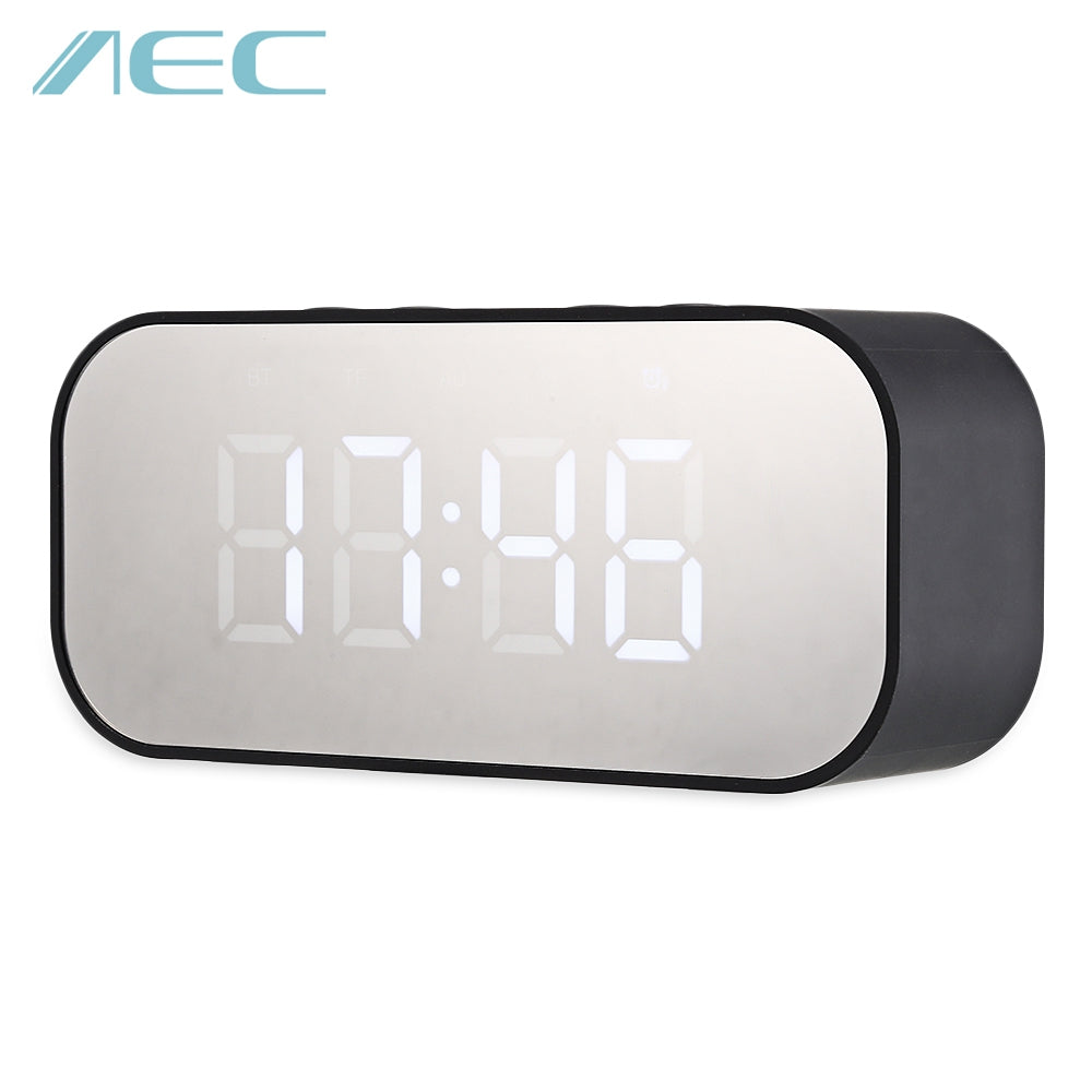 AEC BT501 Portable Alarm Clock Wireless Bluetooth Stereo Speaker LED Display