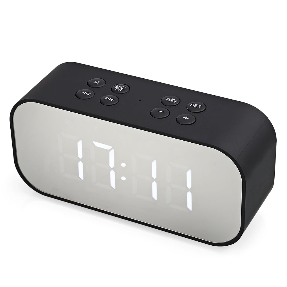 AEC BT501 Portable Alarm Clock Wireless Bluetooth Stereo Speaker LED Display