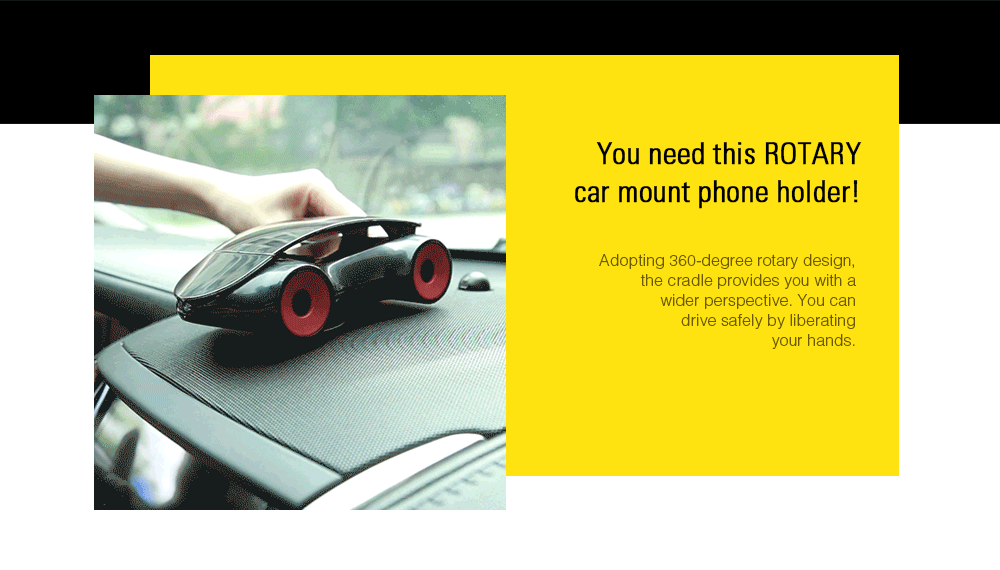 Creative Sports Car Shape Car Dashboard Mount Phone Holder