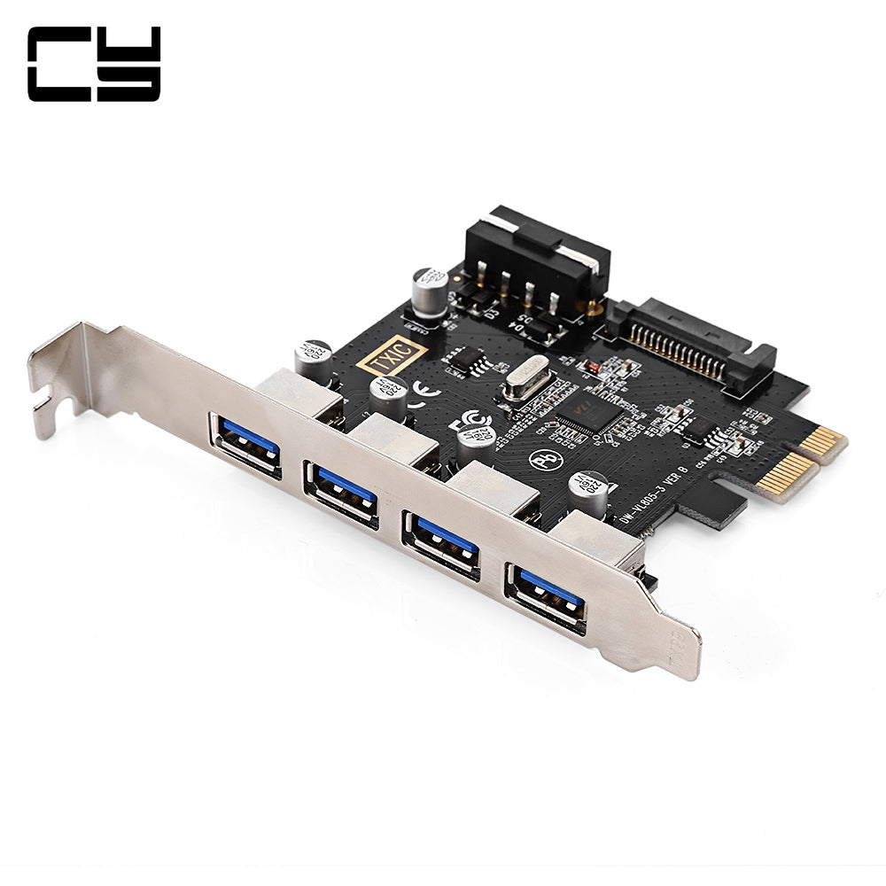 CY U3 - 038 4 Port PCI-E to USB 3.0 Hub Adapter Card