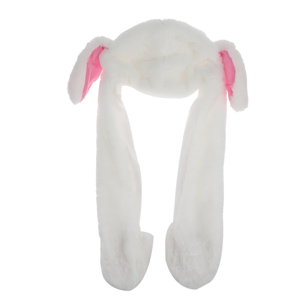 Creative Rabbit Hat Airbag Cap Stuffed Toy with Movable Ear