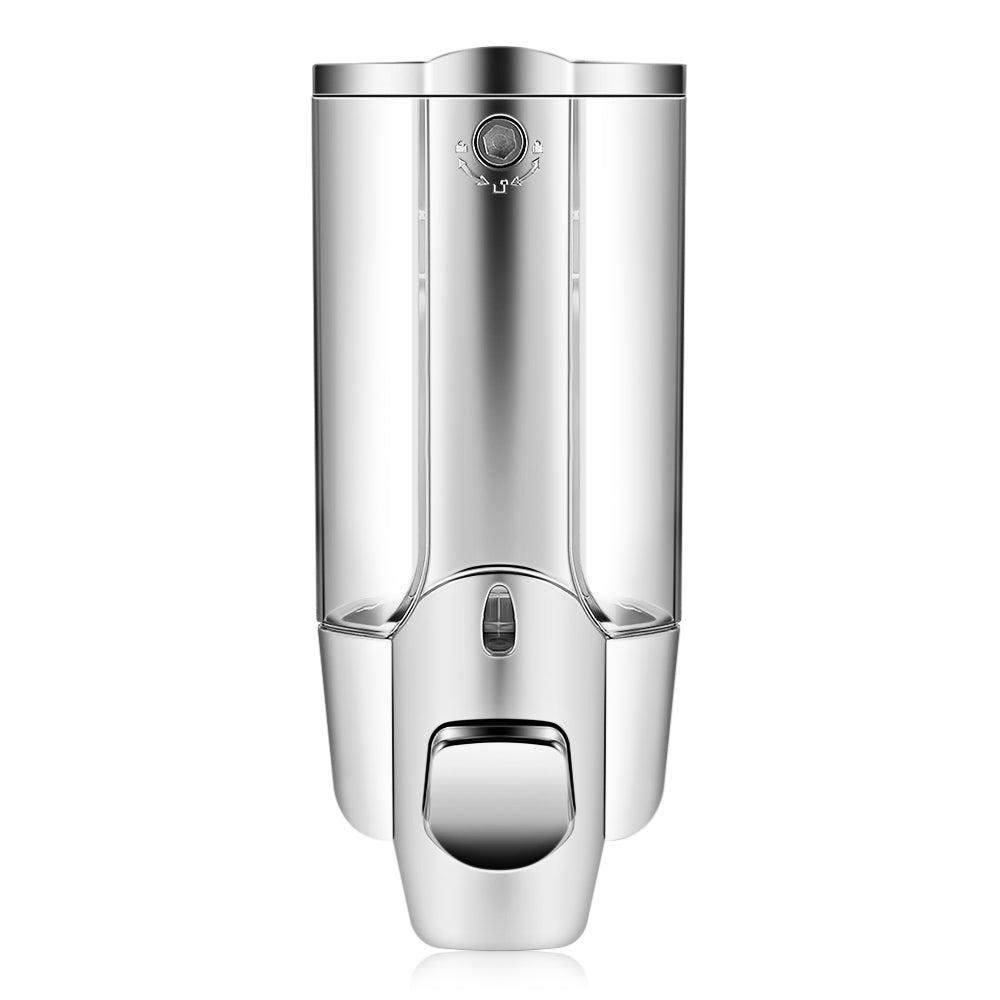 350ml Kitchen Bathroom Single Head Soap Dispenser with a Lock ABS Plastic Liquid Shampoo Vessel