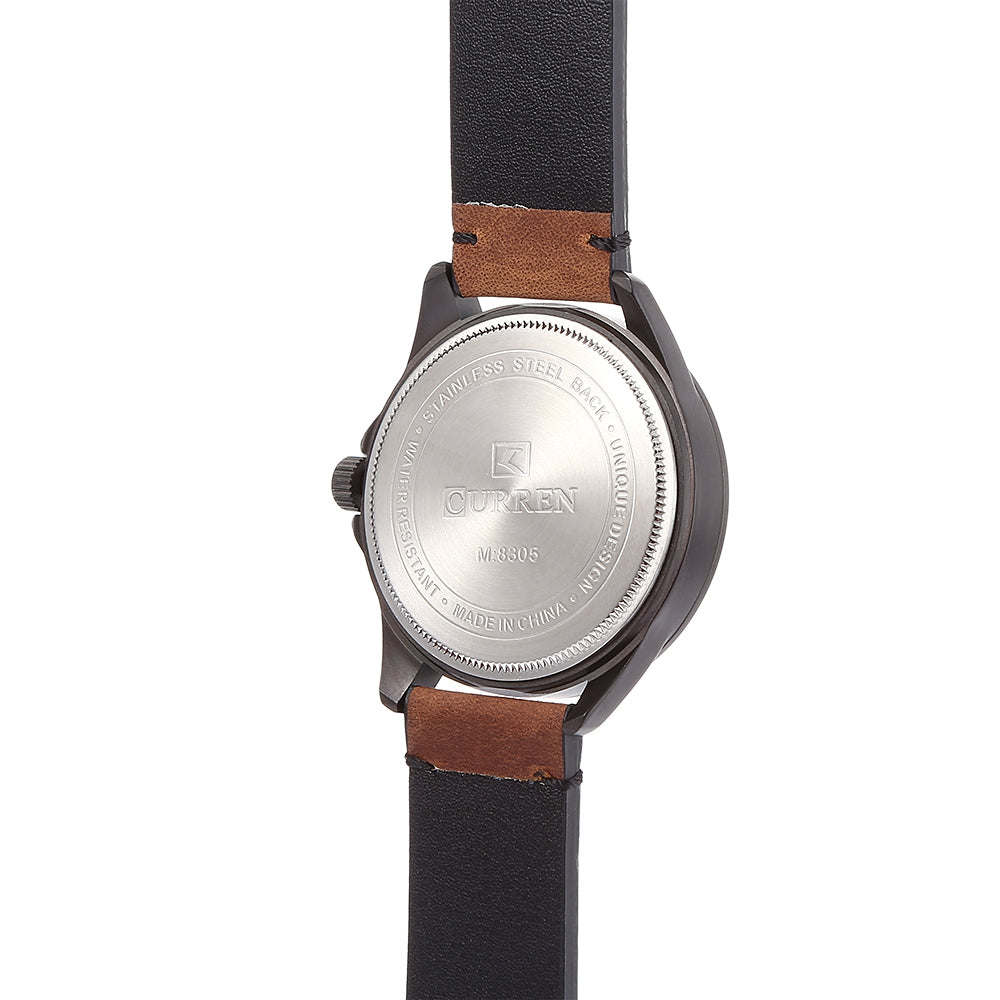CURREN 8305 Male Quartz Watch Calendar Casual Wristwatch
