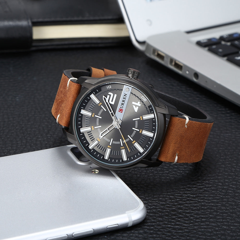 CURREN 8306 Male Quartz Watch Casual Business Wristwatch