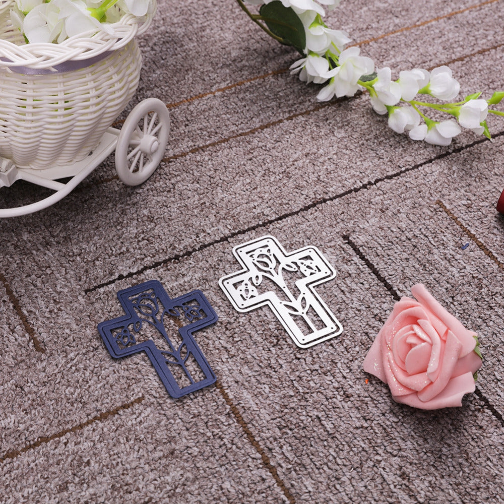 DIY Multi-layered Crucifix Flower Pattern Metal Cutting Dies Set for Decoration