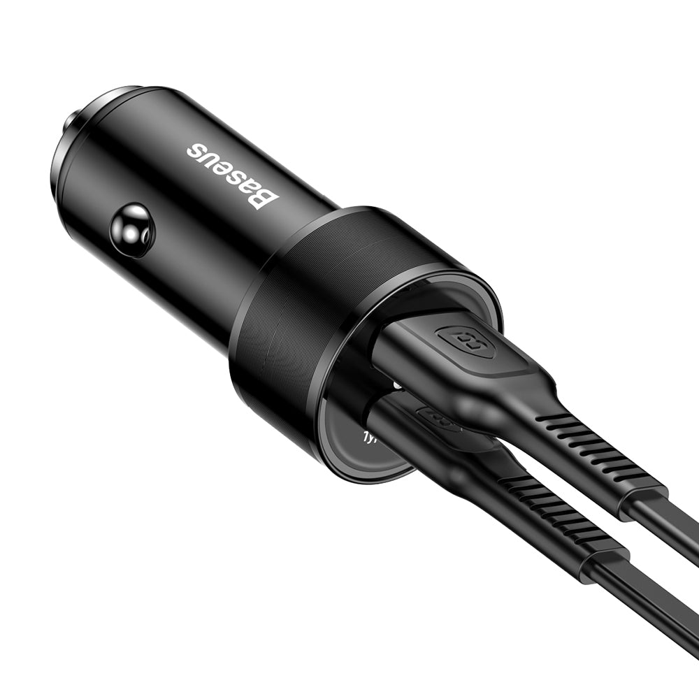 Baseus BSC - C15C Small Screw QC3.0 Car Charger Cable 1M