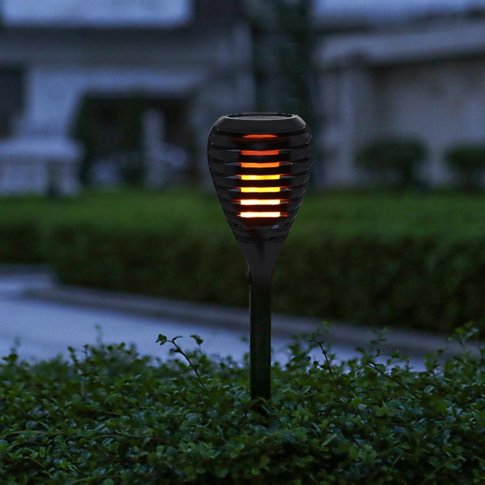 96 LEDs LED Solar Waterproof Flickering Flame Torch Lamp