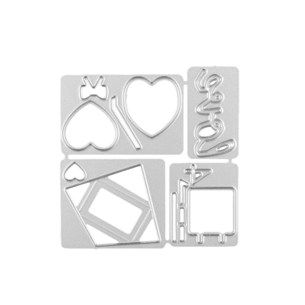 DIY Love Valentine Carbon Steel Metal Stencil Cutting Die Decorative Handmade Crafts Cards